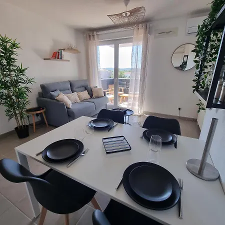 Apartment Ensoleille, Wifi-clim-gare-terrasse *